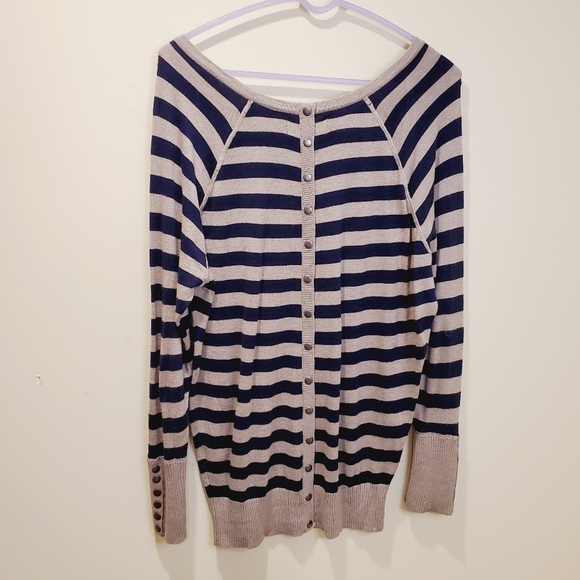 Rubi Moon by Anthropologie stripes Light sweater size S - Picture 5 of 10